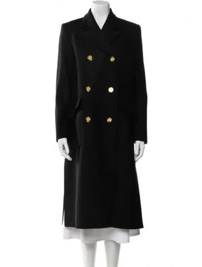 Pre-owned Smythe Wool Trench Coat In Black