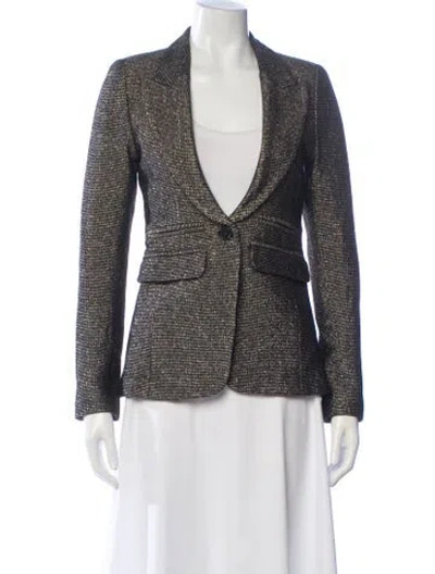 Pre-owned Smythe Wool Tweed Pattern Blazer