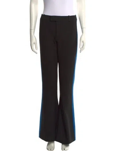 Pre-owned Smythe Wool Wide Leg Pants In Black