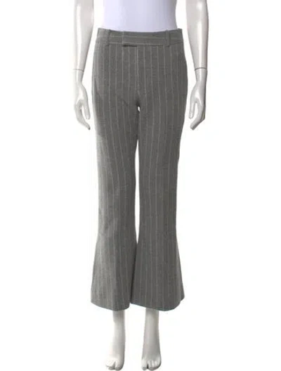 Pre-owned Smythe Wool Wide Leg Pants In Gray