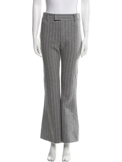 Pre-owned Smythe Wool Wide Leg Pants In Gray