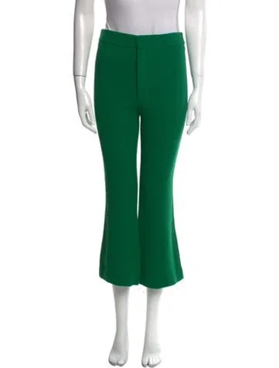 Pre-owned Smythe Wool Wide Leg Pants In Green
