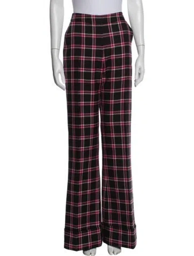 Pre-owned Smythe Wool Wide Leg Pants In Multicolor