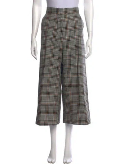 Pre-owned Smythe Wool Wide Leg Pants In Neutral