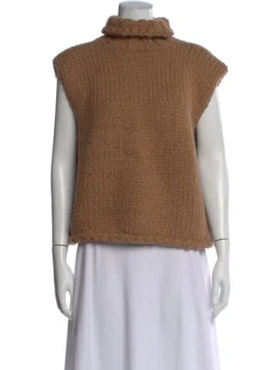 Pre-owned Smythe X Augden Alpaca Turtleneck Sweater In Brown