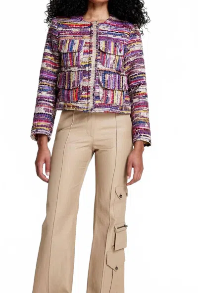 Smythe Zip Cardigan Jacket In Multi