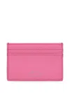 Smythson 레더 카드홀더 In Pink