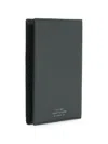Smythson 파나마 크로스 그레인 여권 커버 In Green