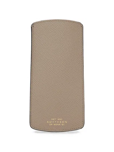 Smythson 레더 안경 케이스 In 뉴트럴