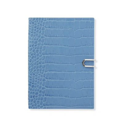 Smythson 2024-2025 Soho Weekly Agenda With Slide In Mara In Blue