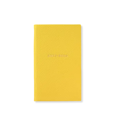 Smythson 2025-2026 Panama Weekly Diary With Pocket In Yellow
