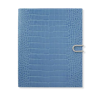 Smythson 2025-2026 Portobello Weekly Vertical Diary With Slide In Mara In Blue