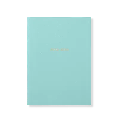 Smythson 2025-2026 Soho Weekly Agenda In Panama In Blue