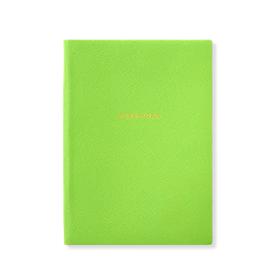 Smythson 2025-2026 Soho Weekly Diary In Panama In Green
