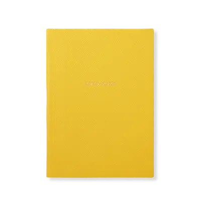 Smythson 2025-2026 Soho Weekly Diary In Panama In Yellow