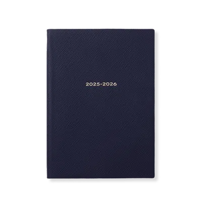 Smythson 2025-2026 Soho Weekly Diary In Panama In Black