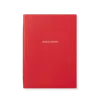 Smythson 2025-2026 Soho Weekly Diary In Panama In Scarlet Red