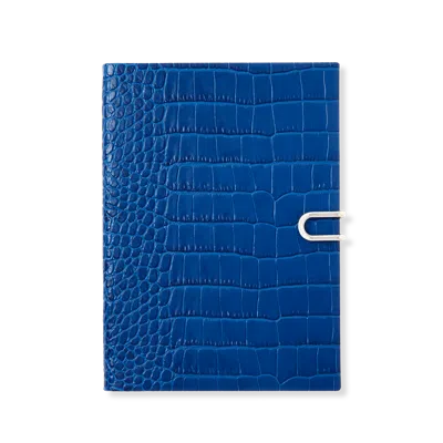 Smythson 2025-2026 Soho Weekly Diary With Slide In Mara In Blue