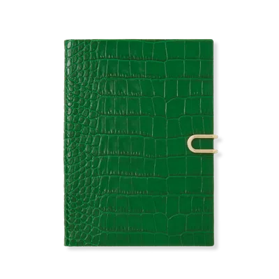 Smythson 2025-2026 Soho Weekly Diary With Slide In Mara In Clover