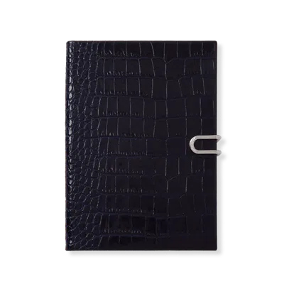 Smythson 2025-2026 Soho Weekly Diary With Slide In Mara In Navy