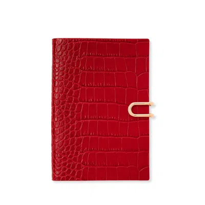 Smythson 2025 Chelsea Weekly Agenda With Slide In Mara In Red