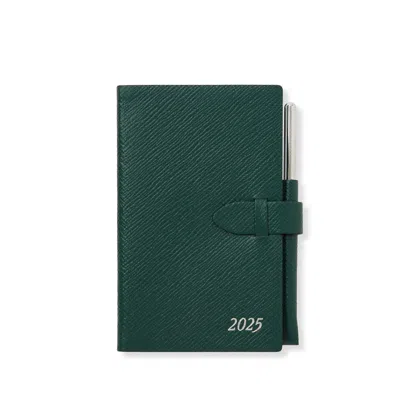 Smythson 2025 Panama Weekly Diary With Pencil In Green