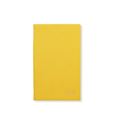 Smythson 2025 Panama Weekly Diary With Pocket In Lemon