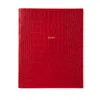 Smythson 2025 Portobello Weekly Vertical Diary In Mara In Red