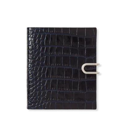 Smythson 2025 Premier Daily Fashion Diary With Slide In Mara In Navy