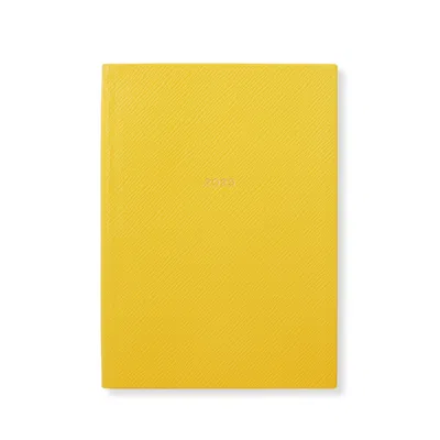 Smythson 2025 Soho Daily Agenda In Panama In Lemon