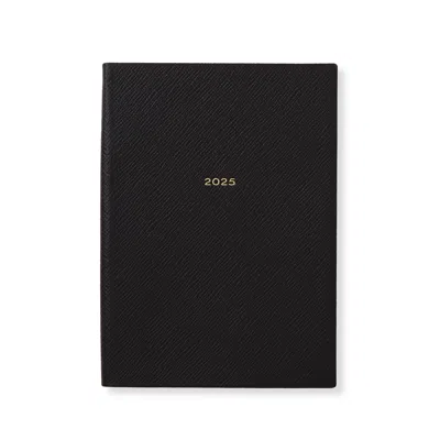 Smythson 2025 Soho Weekly Diary In Panama In Black