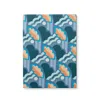 Smythson Soho Notebook In Panama In Bloom Nile Blue