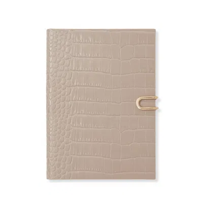 Smythson 2025 Soho Weekly Diary With Slide In Mara In Sandstone