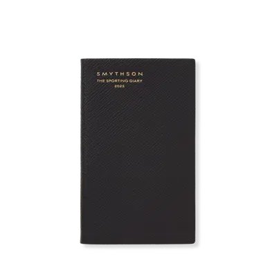 Smythson 2025 Sporting Weekly Diary In Panama In Black