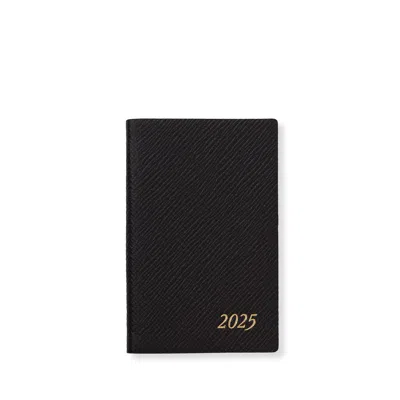 Smythson 2025 Wafer Weekly Agenda In Panama In Black
