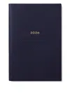 Smythson Grained Lambskin Chelsea Diary In Blue