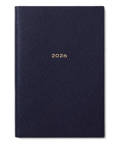 Smythson 2026 Chelsea Weekly Diary (11.2cm X 16.7cm) In Blue