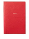 Smythson Grained Lambskin Chelsea Diary In Red