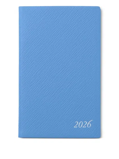 Smythson 2026 Panama Weekly Diary In Blue