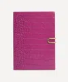 Smythson 2026 Soho Croc-embossed Weekly Diary In Purple