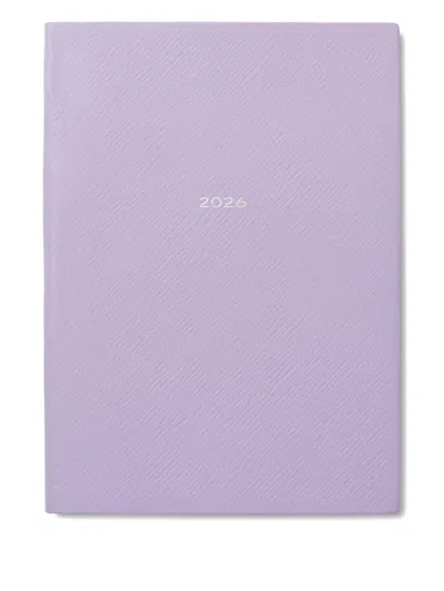 Smythson 2026 Soho Panama Weekly Diary In Purple