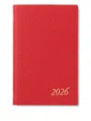 Smythson 2026 Wafer Weekly Diary In Red