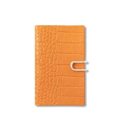 Smythson 2026-2027 Panama Weekly Diary With Slide In Mara In Light Orange
