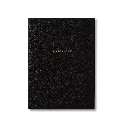 Smythson 2026-2027 Soho Weekly Diary In Panama In Black