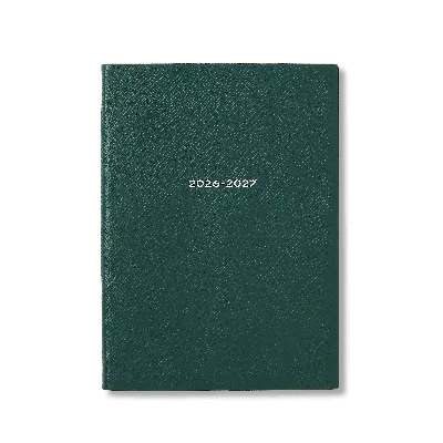 Smythson 2026-2027 Soho Weekly Diary In Panama In Forest