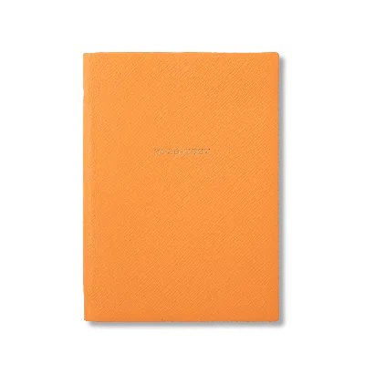 Smythson 2026-2027 Soho Weekly Diary In Panama In Light Orange