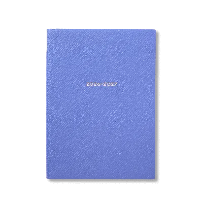 Smythson 2026-2027 Soho Weekly Diary In Panama In Ultra Violet