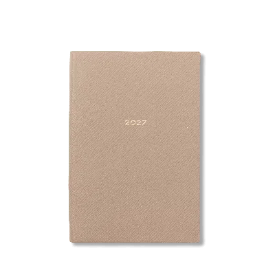 Smythson 2027 Chelsea Weekly Diary In Panama In Sandstone