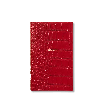 Smythson 2027 Panama Weekly Diary In Mara In Red
