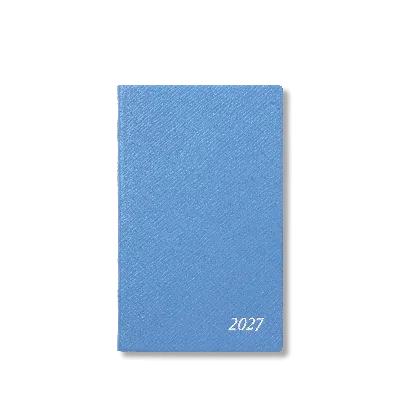 Smythson 2027 Panama Weekly Diary In Nile Blue
